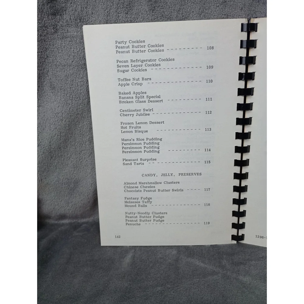Pisgah United Methodist Church Kernersville, NC Cookbook 1979 Squirrel, Oppossum